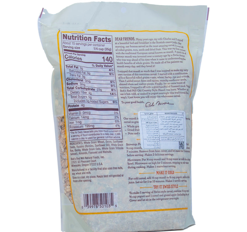 Bob's Red Mill Old Country Style Muesli 510 g