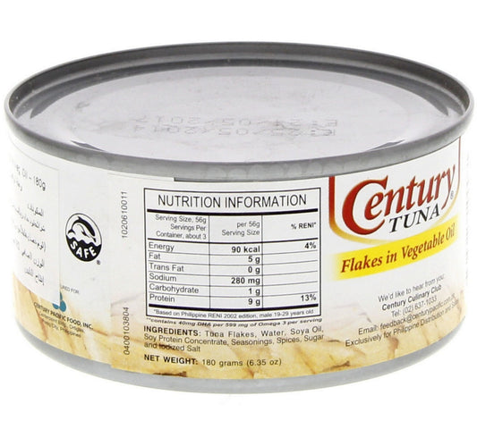Century Tuna Flakes In Vegetable Oil 180 g