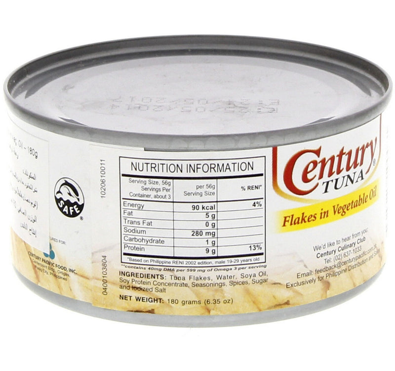Century Tuna Flakes In Vegetable Oil 180 g