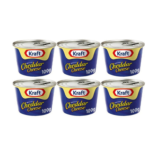 Kraft Processed Cheddar Cheese 6 x 100 g Lulu Hypermarket