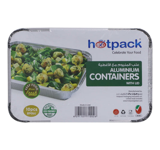 Hotpack Aluminium Containers with LID 8389 10pcs