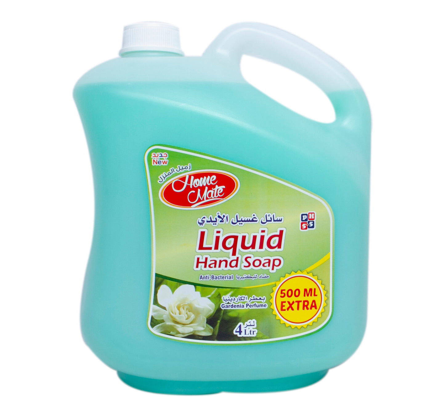 Home Mate Liquid Hand Soap Gardenia Perfume 4 Litres + 500 ml