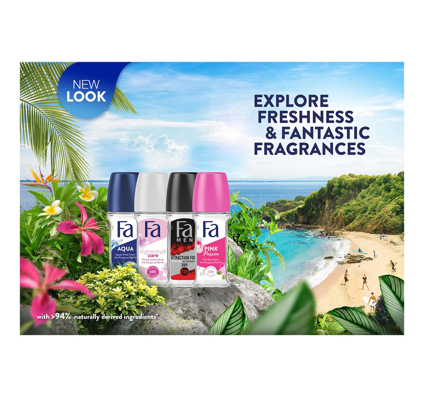 Fa Invisible Power Roll On Deodorant Value Pack 2 x 50 ml