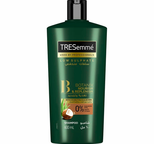 TRESemme Botanix Natural Nourish & Replenish Shampoo with Coconut Milk & Aloe Vera for Dry Hair 600 ml