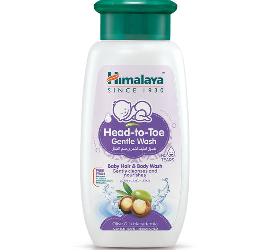 Himalaya Head To Toe Gentle Wash Baby Hair & Body Wash With Olive Oil & Macadamia 200 ml