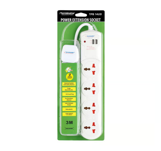 Terminator Extension Socket, 3m, 3000W, TPB 14U21