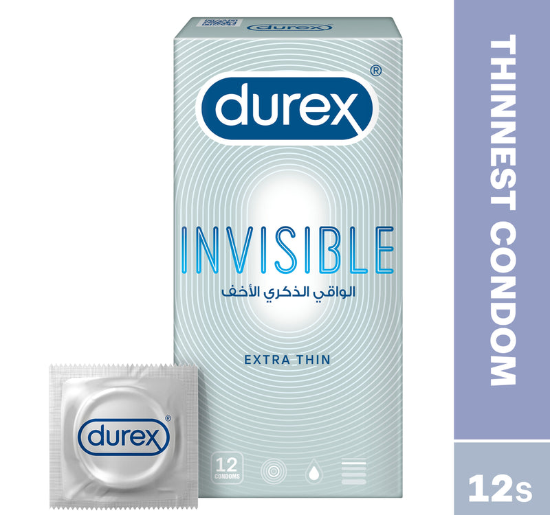 Durex Invisible Extra Thin Condom 12 pcs
