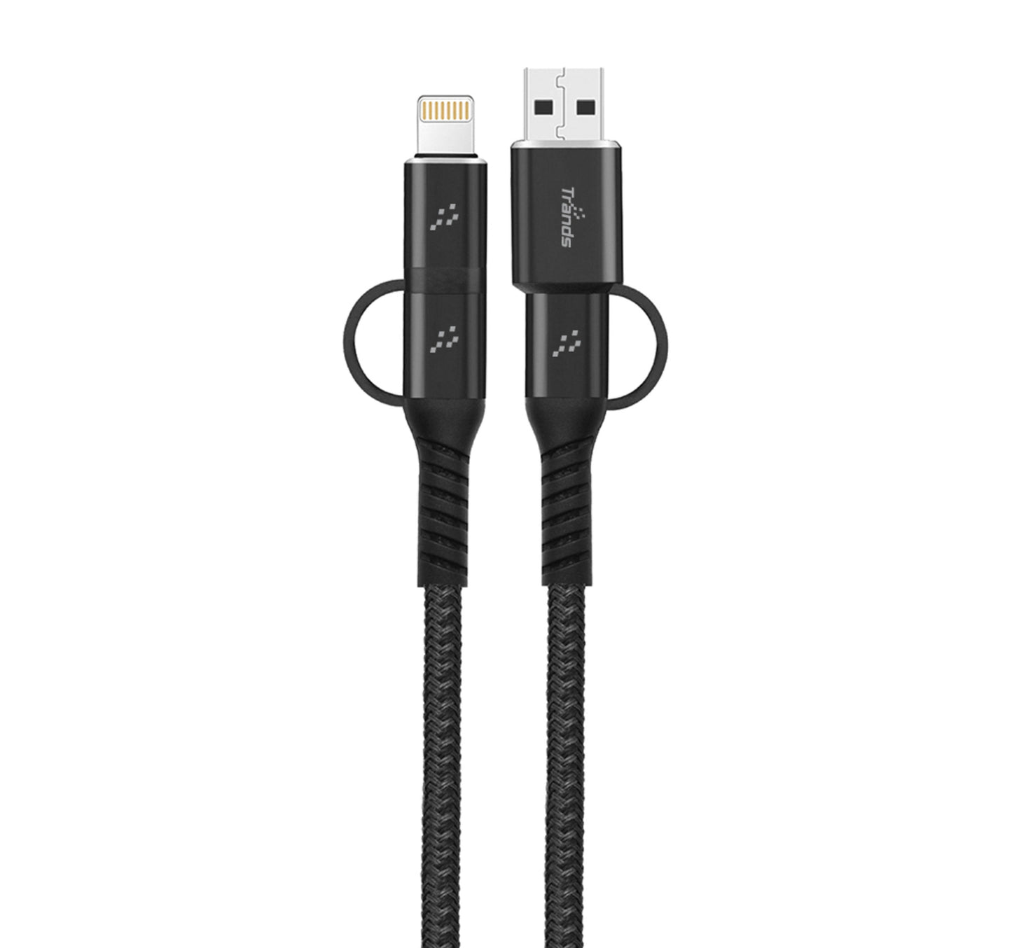 Trands 4 In 1 Cable USB and Type C Type C and Lightning Cable CA676 Lulu Hypermarket