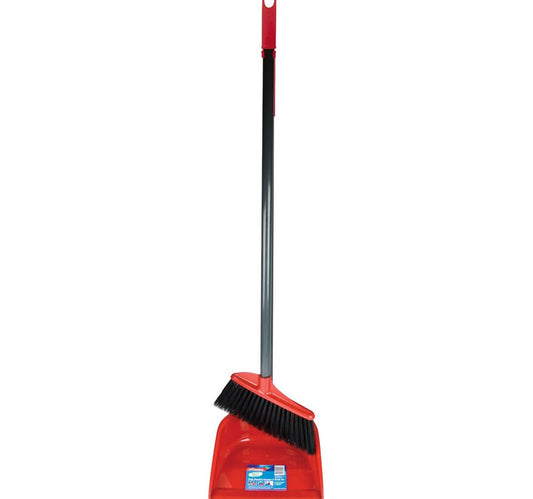 Vileda Long handle Dustpan with Broom 1set