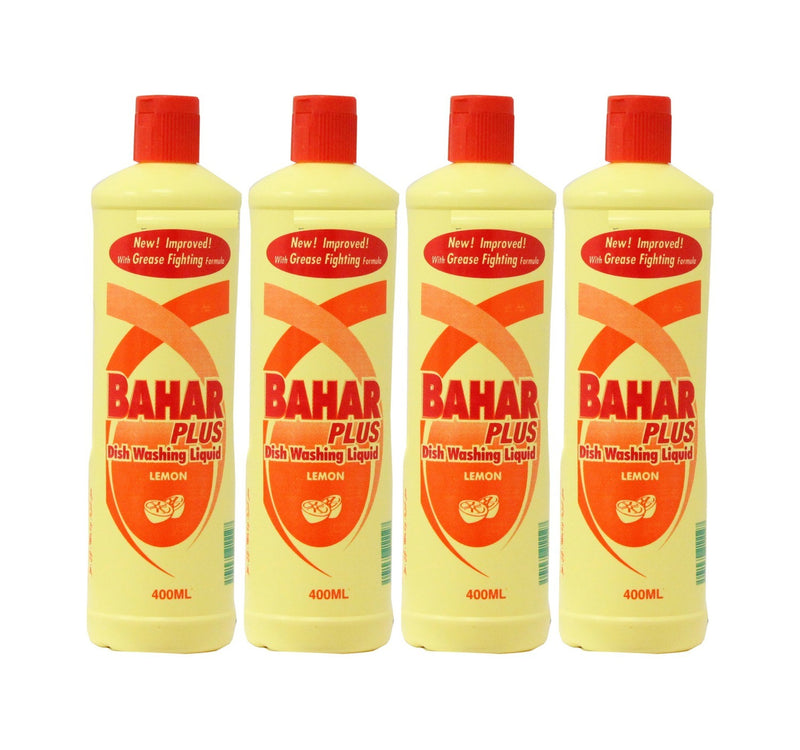 Bahar Plus Dish Washing Liquid Lemon 400 ml x 4 pcs