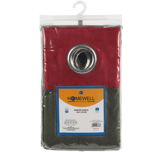 Homewell Window Curtain 120 x 150cm Assorted Colors