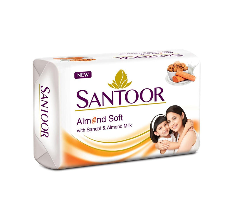 Santoor Soap White Sandal & Almond Milk 175 g
