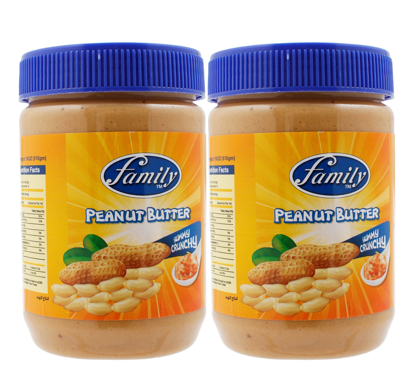 Family Crunchy Peanut Butter Value Pack 2 x 510 g