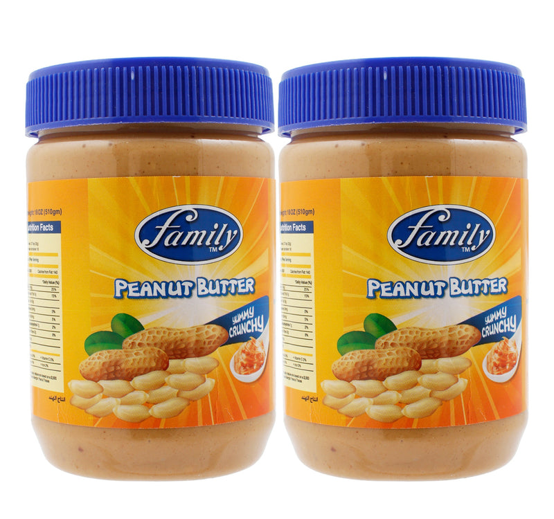 Family Crunchy Peanut Butter Value Pack 2 x 510 g