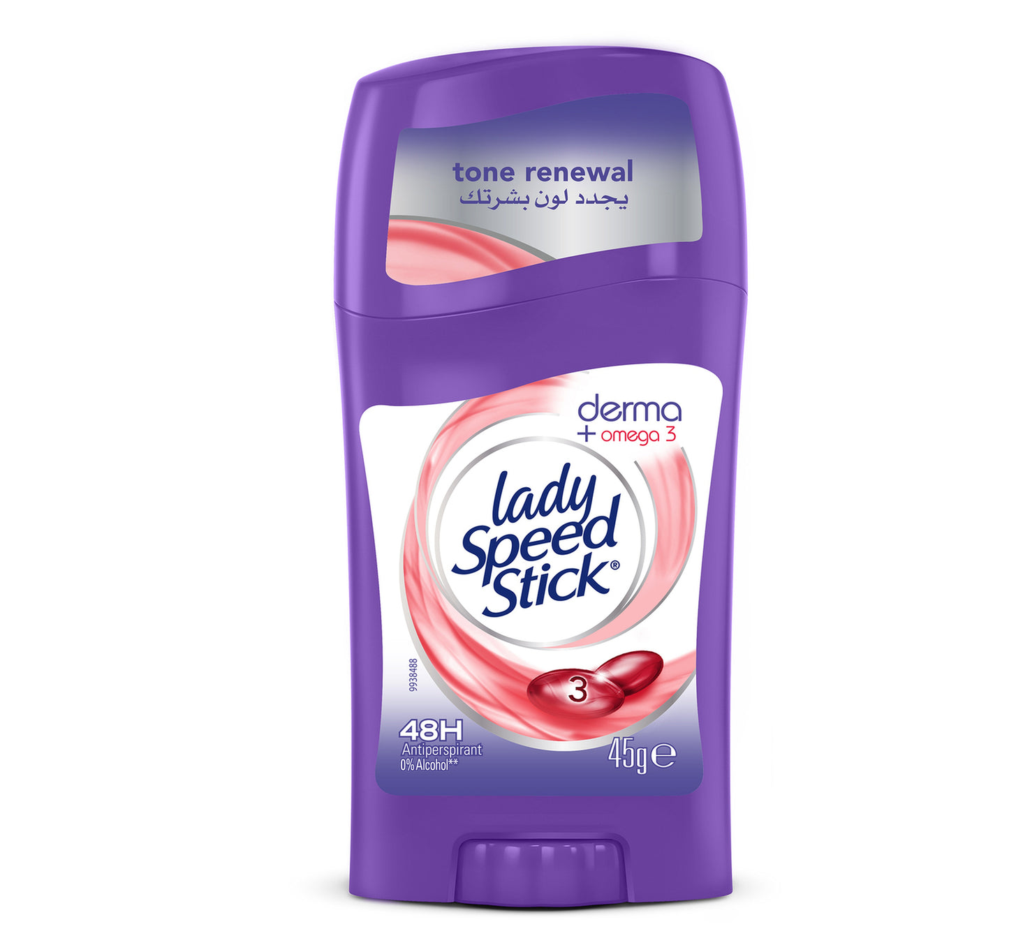 Mennen Lady Speed Stick Derma Sticks Deodorant Anti-Perspirant Derma + Omega 3 45 g