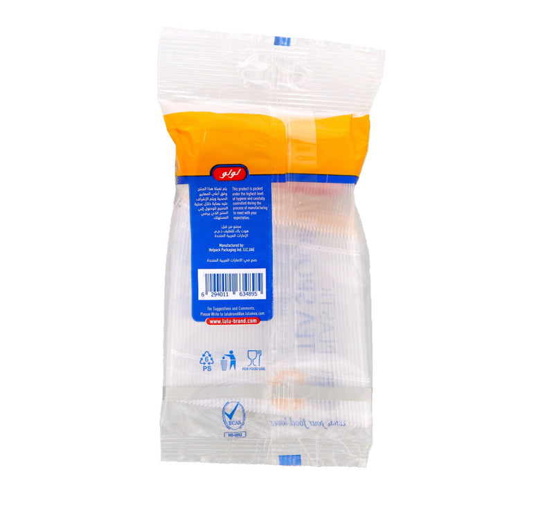 LuLu Clear Plastic Tea Spoon 50pcs