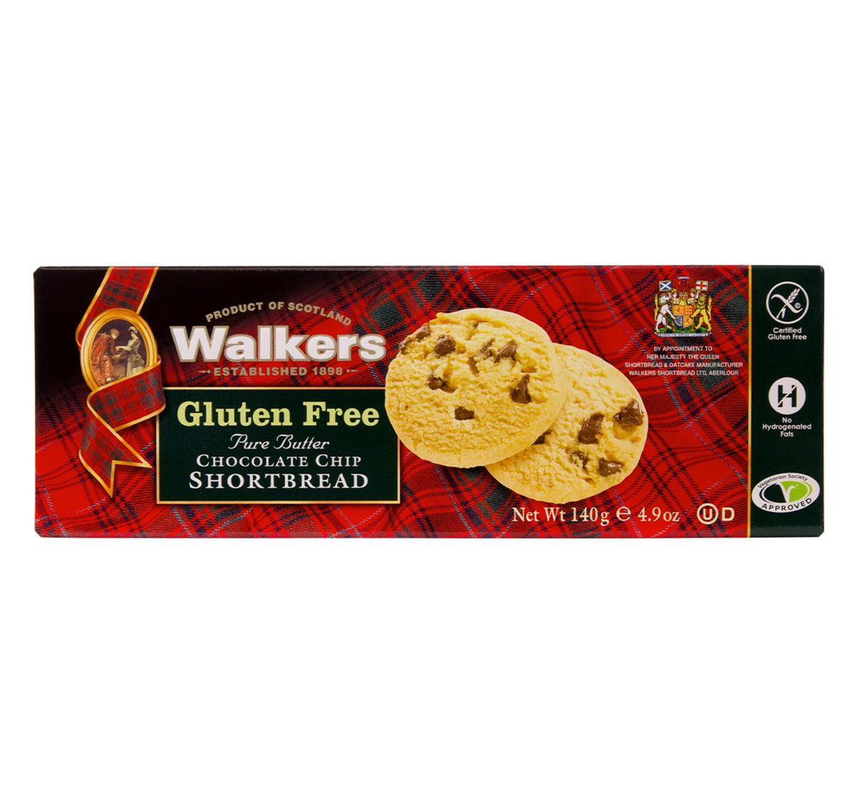 Walkers Gluten Free Pure Butter Chocolate Chip Shortbread 140 g Lulu Hypermarket