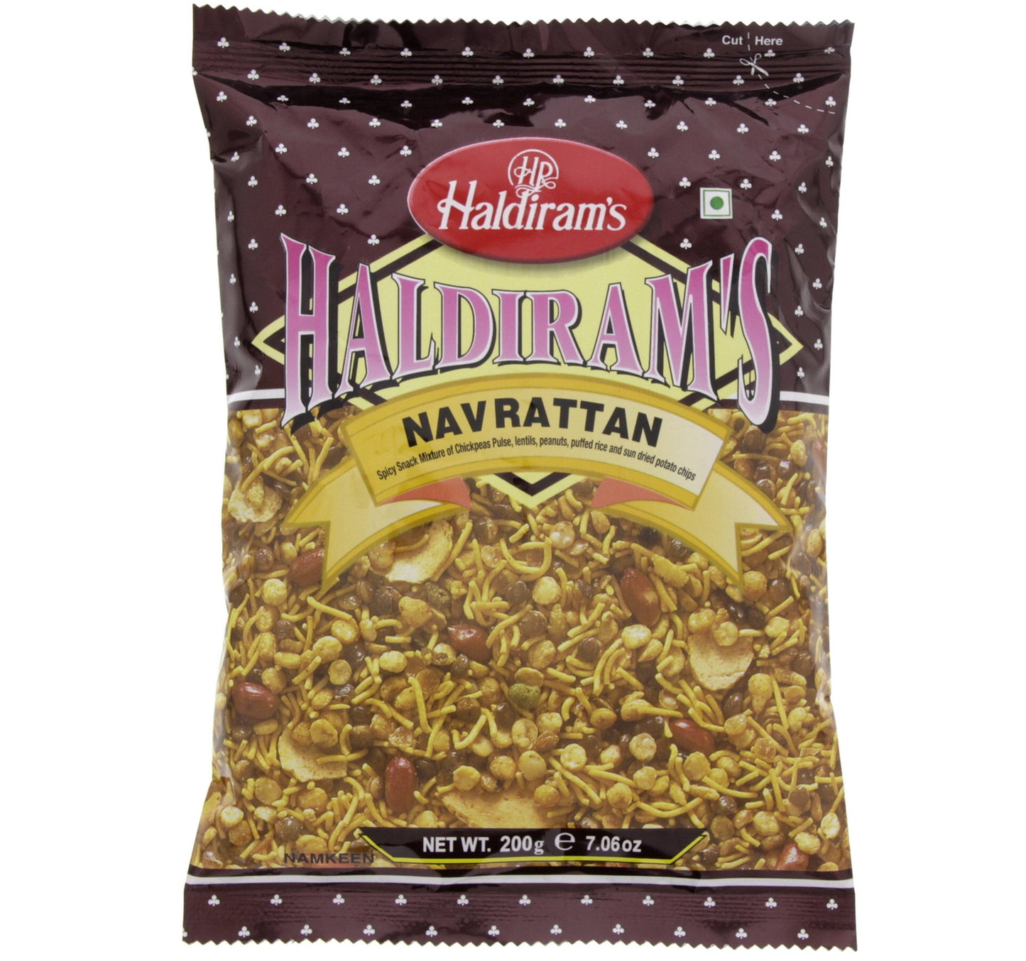 Haldiram's Navarattan Spicy Snack Mixture 200 g Lulu Hypermarket