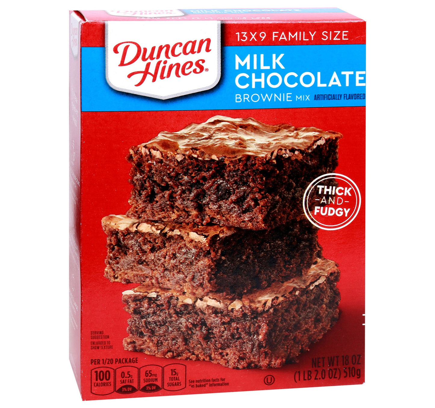 Duncan Hines Milk Chocolate Brownie Mix 510 g Lulu Hypermarket
