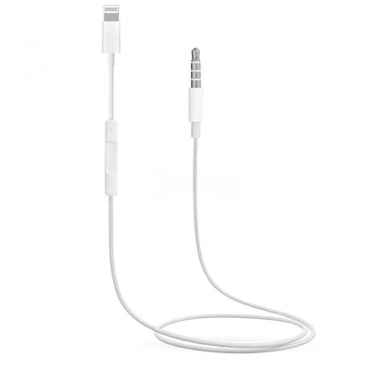 Trands Lightning To 3.5mm Male Aux Cable with Hands-free Remote Volume Control AU1958 Lulu Hypermarket