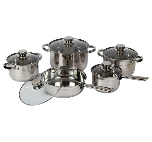 Chefline Stainless Steel Cookware Set 10pcs AS01