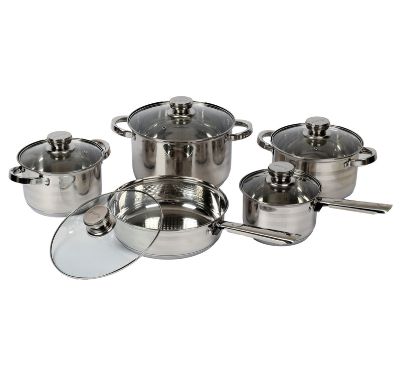 Chefline Stainless Steel Cookware Set 10pcs AS01