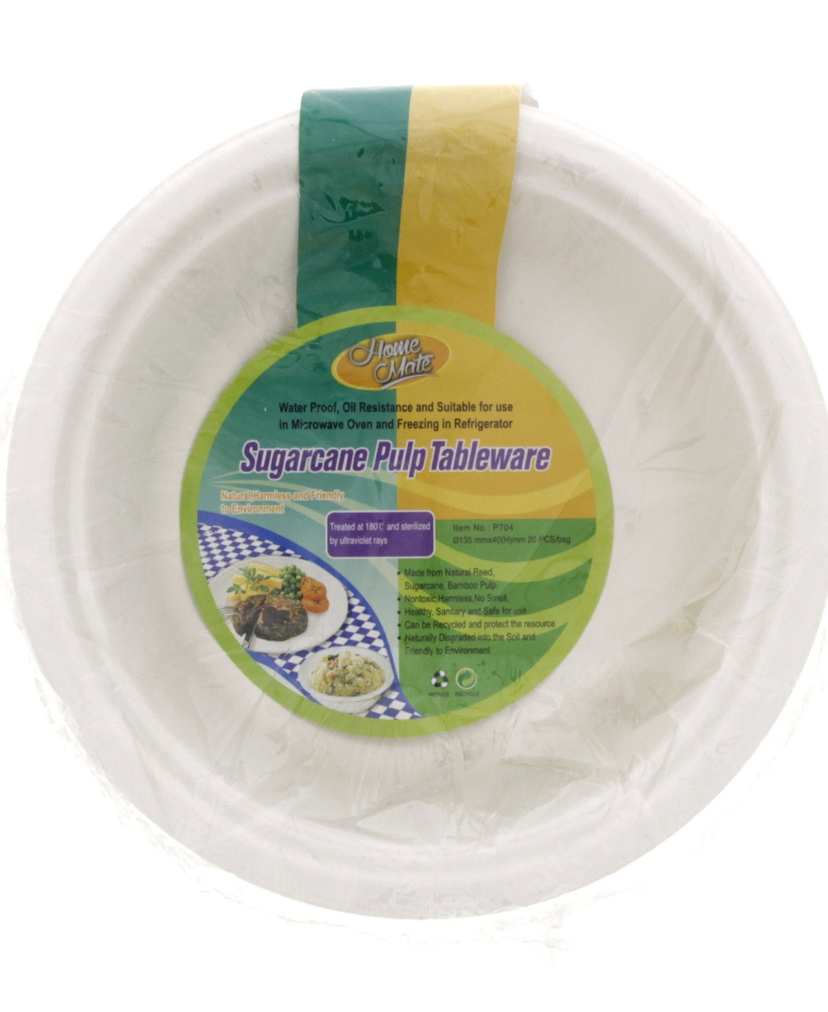 Home Mate Sugarcane Pulp Bowl 350 ml 20pcs