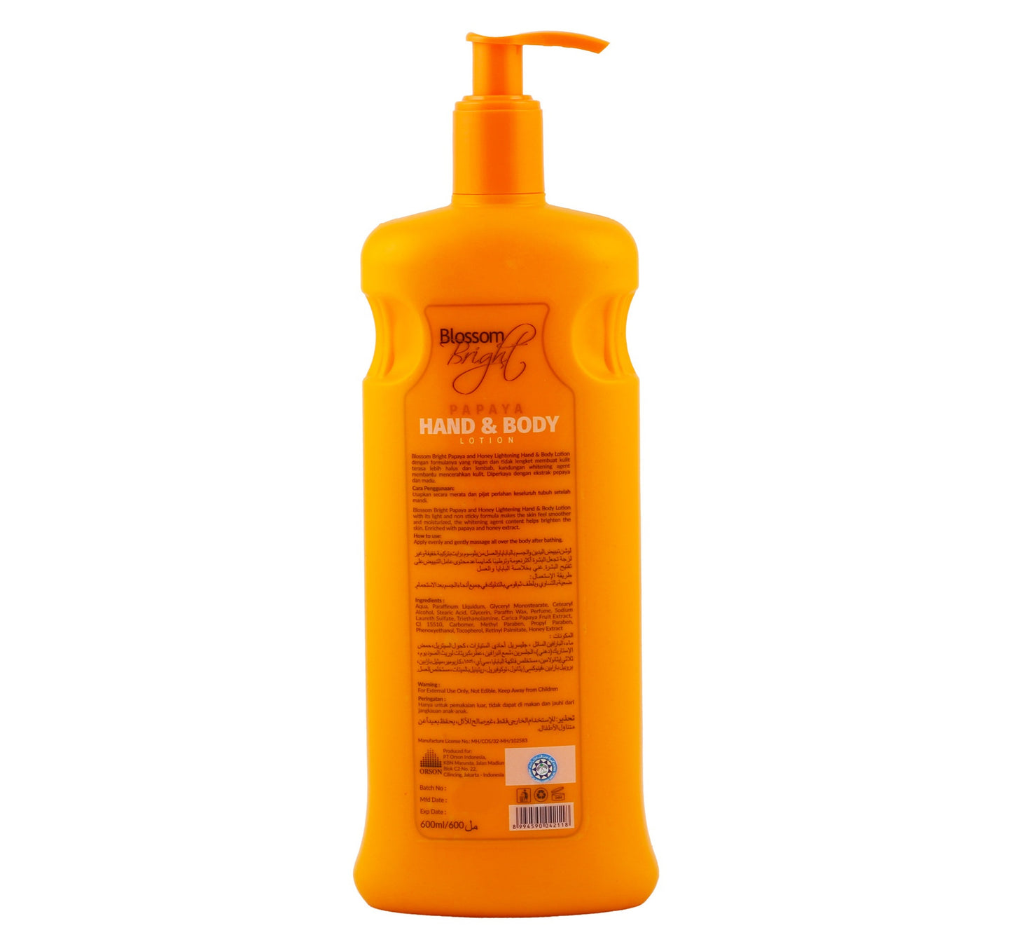 Blossom Hand & Body Lotion Papaya & Honey 2 x 600 ml
