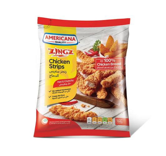 Americana Zing Hot And Crunchy Chicken Strips 2 x 750 g