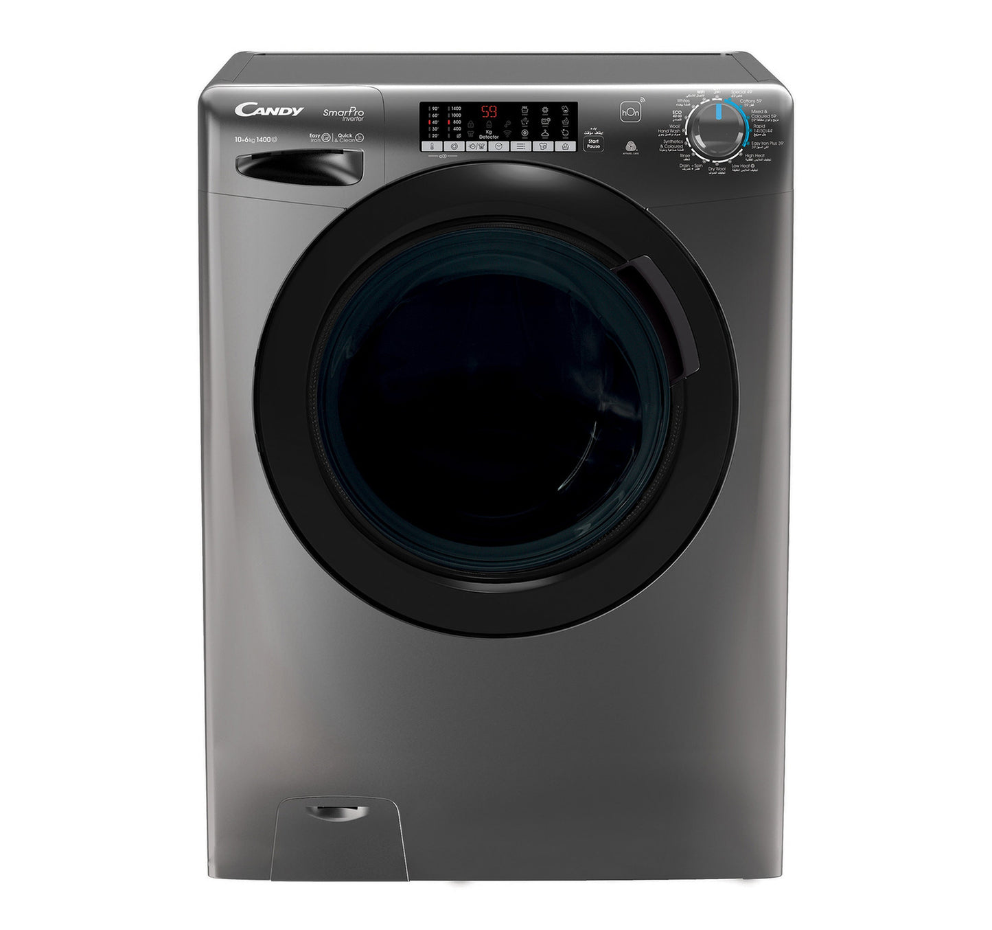 Candy Front Load Washer & Dryer, 10/6 kg, 1400 RPM, Anthracite, CSOW41066TBR