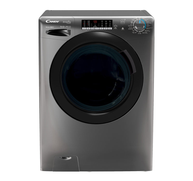 Candy Front Load Washer & Dryer, 10/6 kg, 1400 RPM, Anthracite, CSOW41066TBR