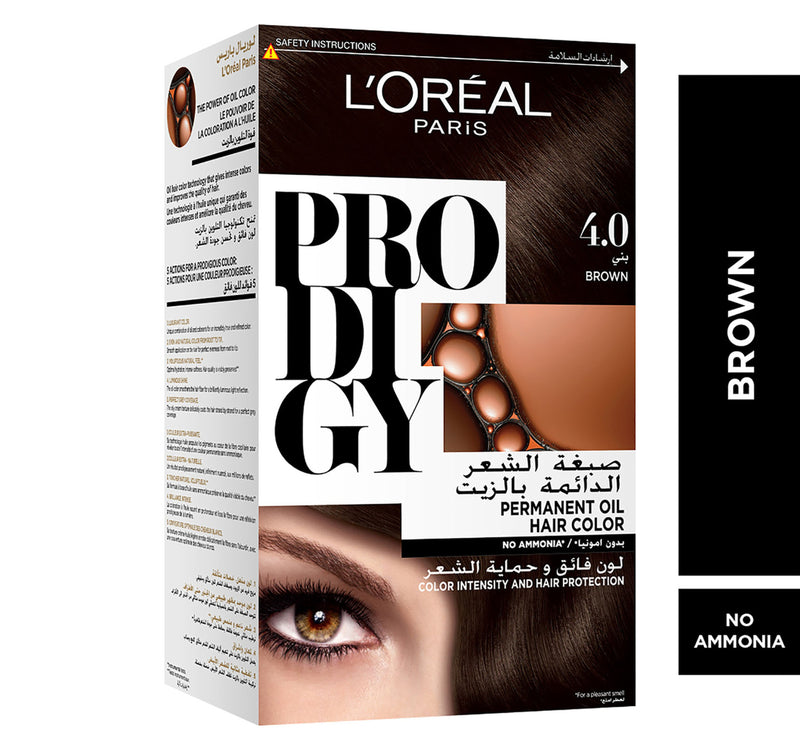 L'Oreal Paris Prodigy Hair Color 4.0 Brown 1 pkt