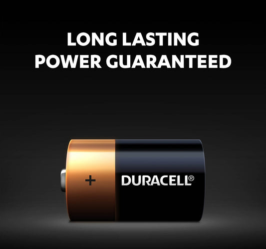 Duracell Type D Alkaline Batteries, pack of 2
