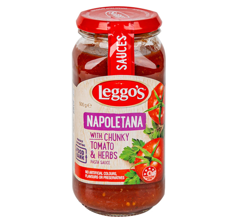 Leggo's Napoletana with Chunky Tomato Herbs Pasta Sauce 500 g Lulu Hypermarket
