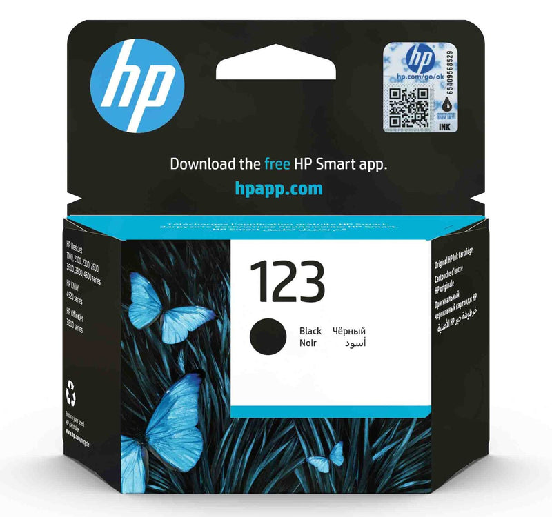 خرطوشة حبر أصلية HP 123 (F6V17AE)، لون أسود