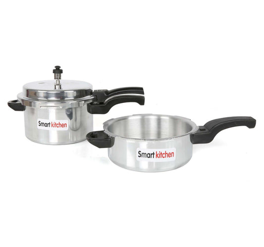 Smart Kitchen Aluminium Pressure Cooker 5Ltr + 3Ltr INDP