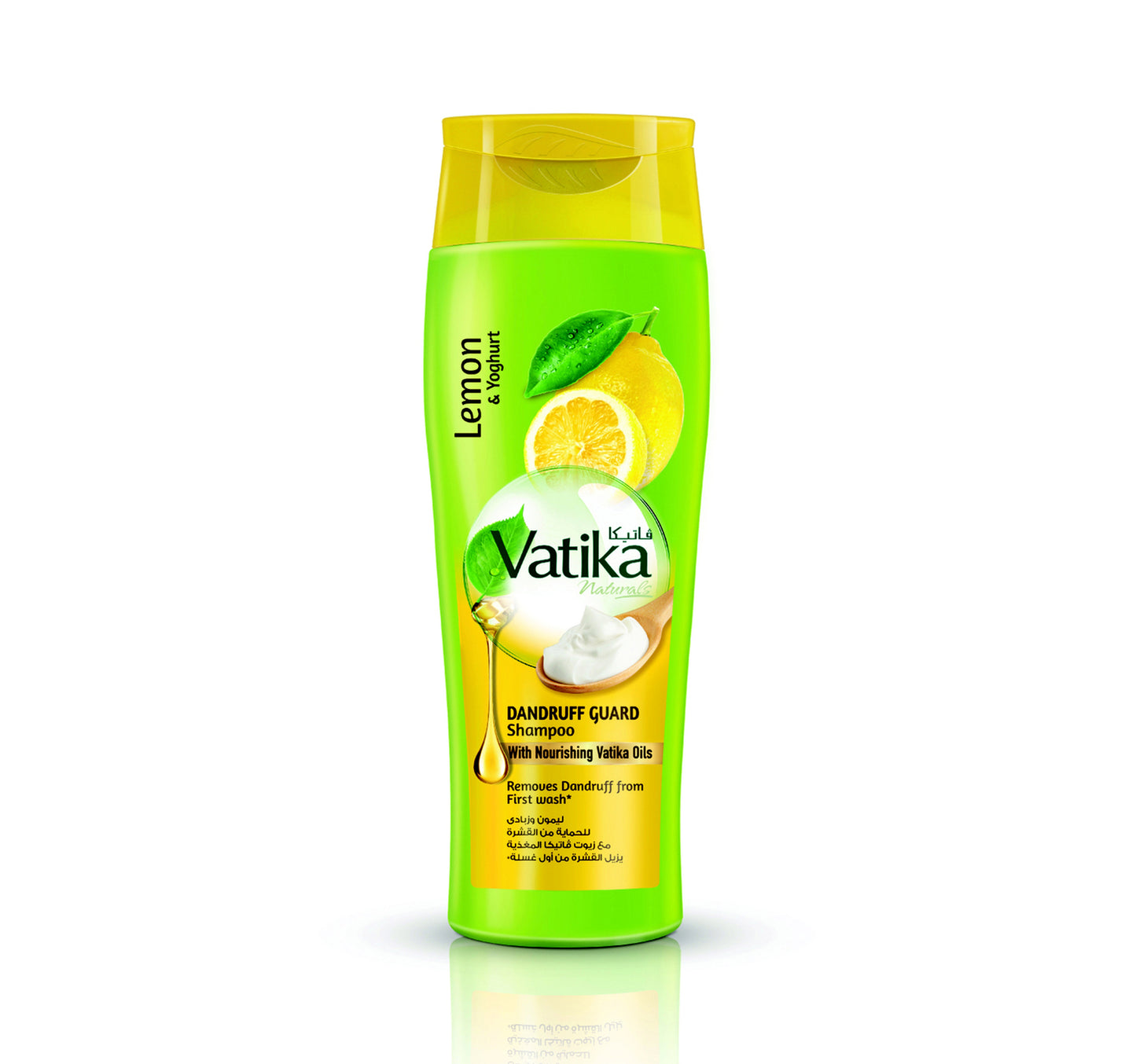 Vatika Naturals Dandruff Guard Shampoo Lemon & Yoghurt Removes Dandruff From First Wash 400 ml