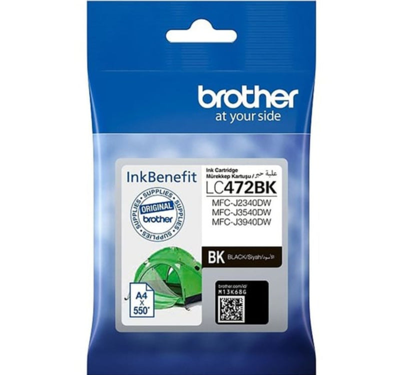 Brother Standard Yield Innobella Ink Cartridge, Black, BG-LC472BK