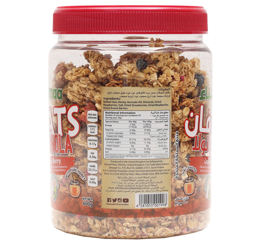 Hanaa Oats Granola Very Berry 400 g