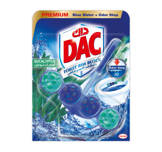 Dac Blue Active Toilet Rim Block Eucalyptus 50 g