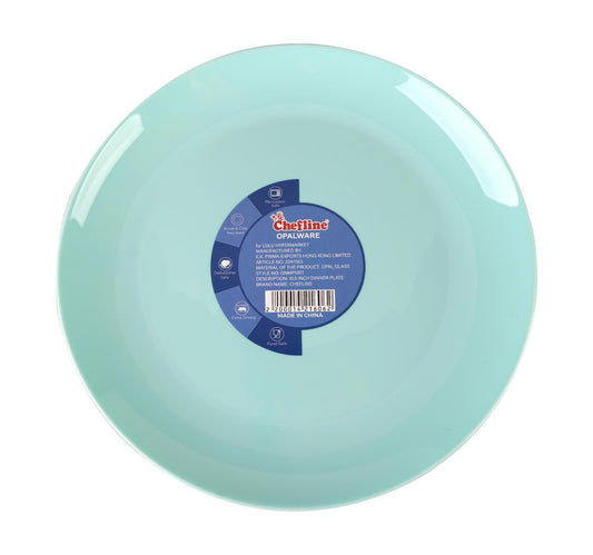 Chefline Opalware Dinner Plate, 10.5 inches, Sky Blue, GNMP105T