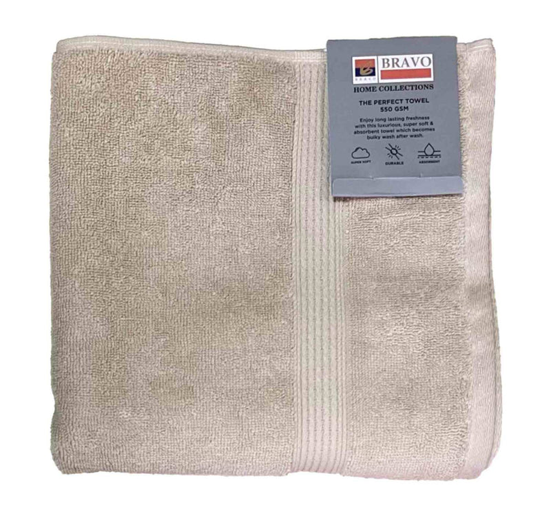 Bravo Hand Towel, 50 x 100 cm, Beige