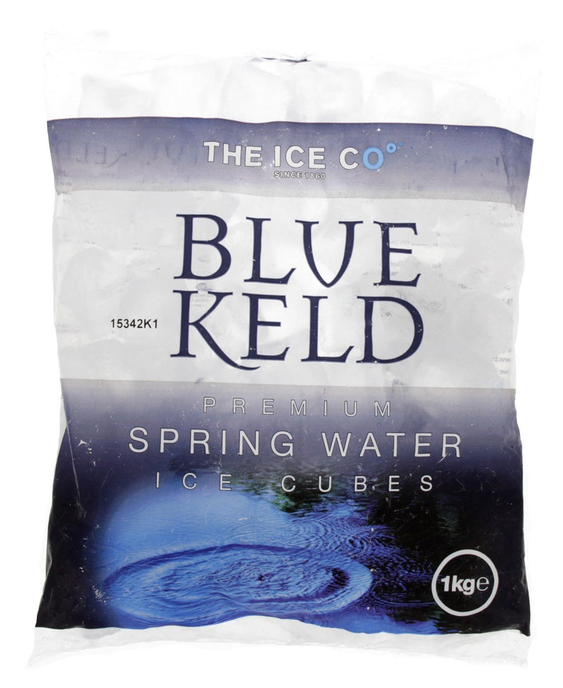 The Ice Co Blue Keld Spring Water Ice Cubes 1 kg Lulu Hypermarket
