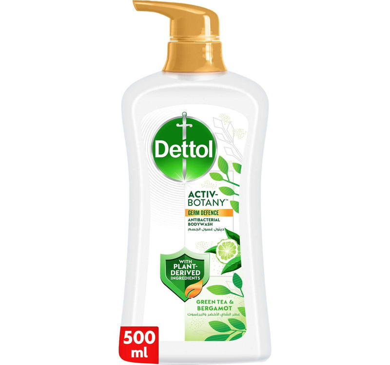 Dettol Activ-Botany Anti-Bacterial Body Wash Green Tea & Bergamot Scent 500 ml