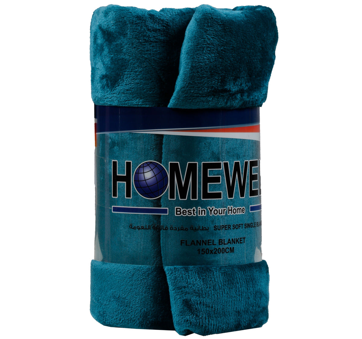 Homewell Solid Super Soft Single Flannel Blanket, 150 x 200 cm, Assorted