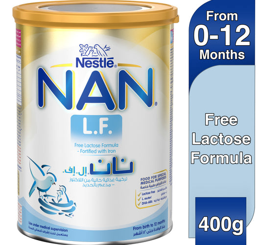 Nestle NAN L.F. Lactose Free Infant Formula From Birth to 12 Months 400 g