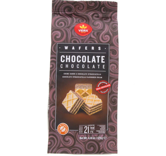 Vieira Wafers Chocolate 125 g Lulu Hypermarket
