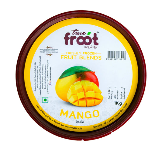 True Froot Freshly Frozen Mango Fruit Blend 1 kg