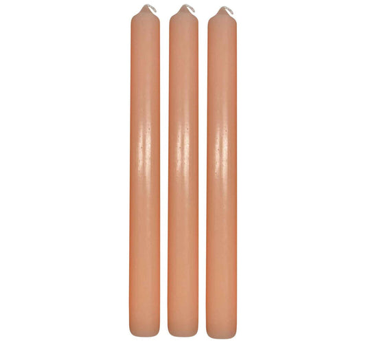 Maple Leaf Scented Taper Candle Set 3pcs Orange Citrus Blossom