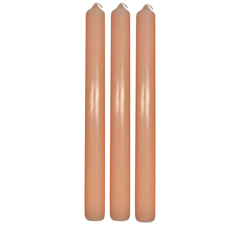 Maple Leaf Scented Taper Candle Set 3pcs Orange Citrus Blossom
